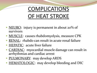 GEMC- Heat Related Illnesses- Resident Training | PDF