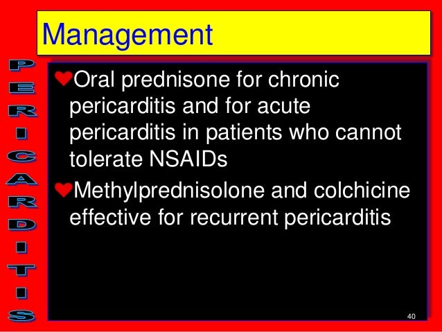 Colchicine For Pericarditis