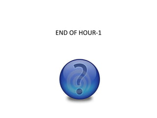END OF HOUR-1
 