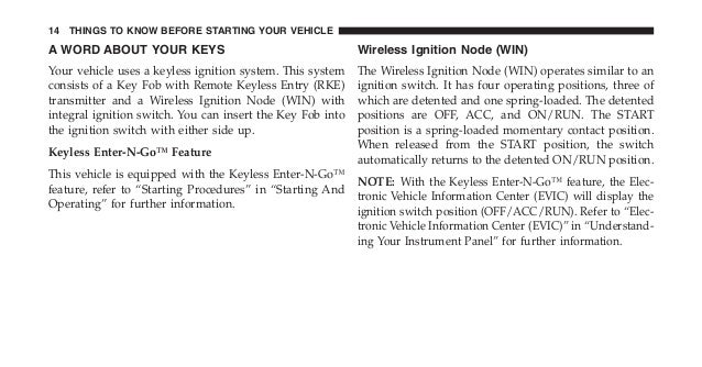 2013 Jeep Grand Cherokee Owners Manual (courtesy of The Jeep Store)