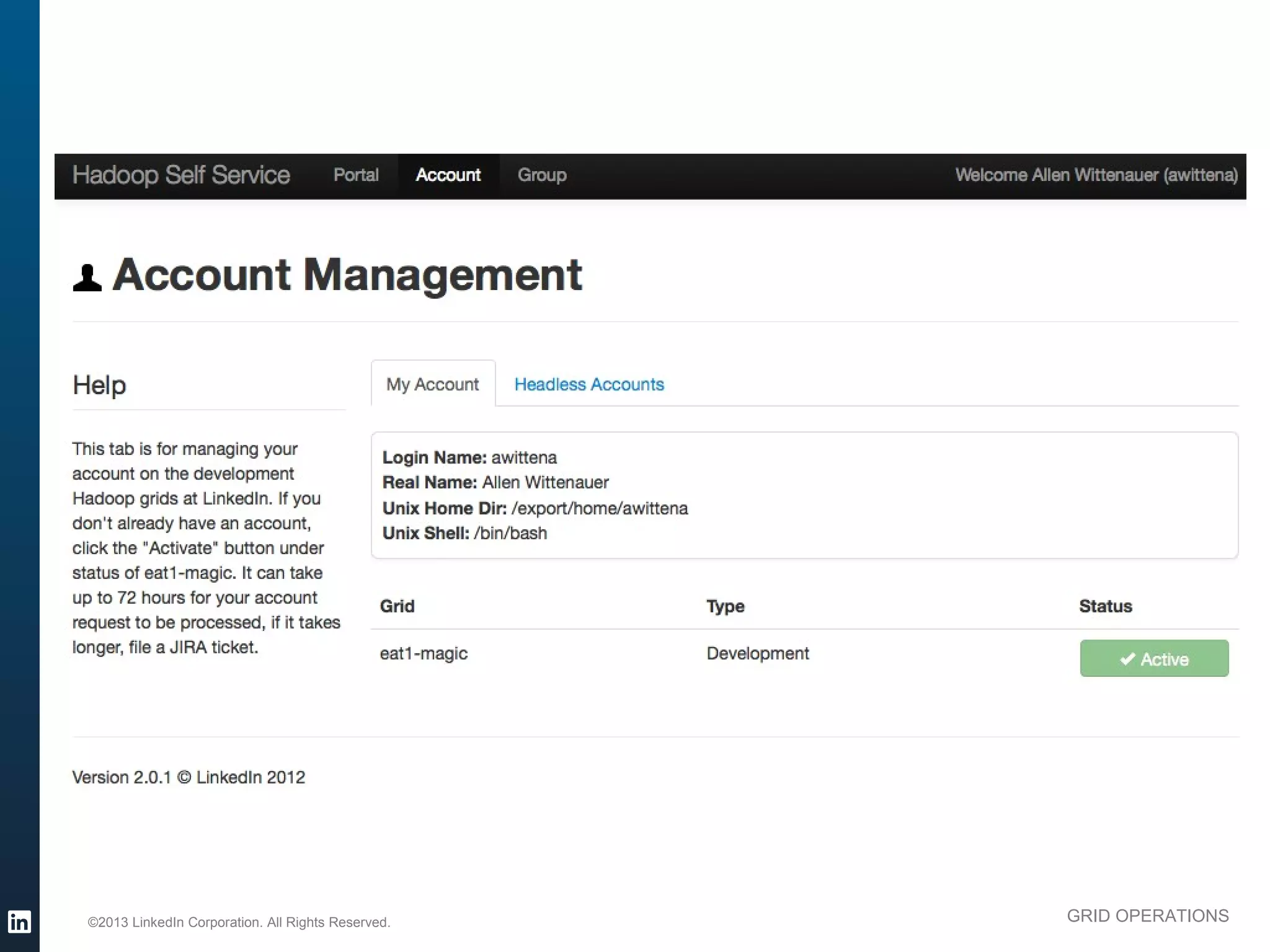 ©2013 LinkedIn Corporation. All Rights Reserved.   GRID OPERATIONS

Wednesday, March 20, 13
 