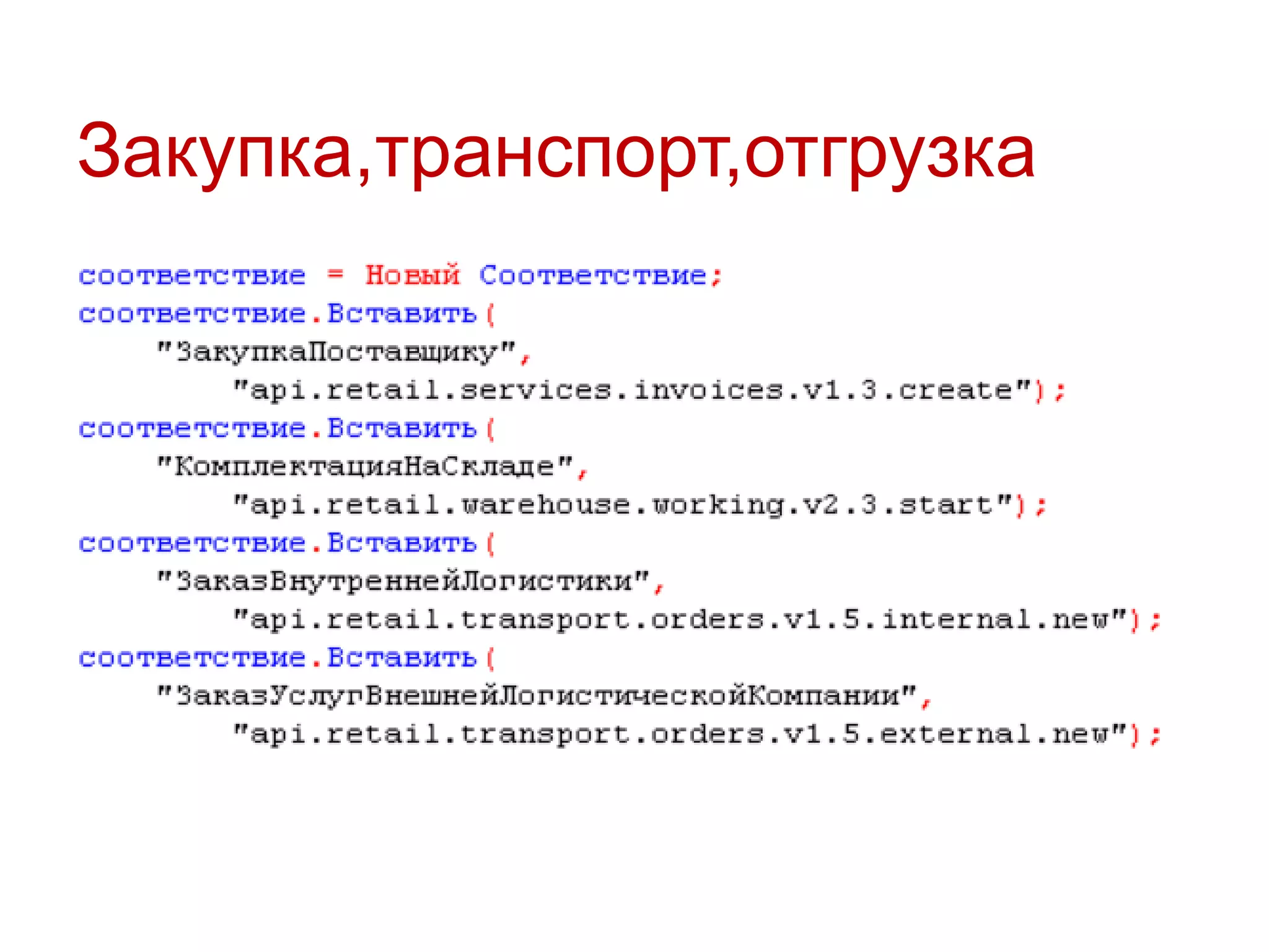 Закупка,транспорт,отгрузка

 