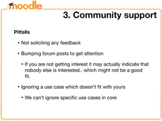 How to guarantee your change is integrated to Moodle core