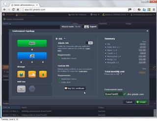 #TomEE @dblevins
Jelastic
35
Tuesday, June 4, 13
 