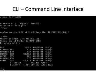 CLI – Command Line Interface
 