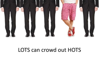 LOTS can crowd out HOTS
 