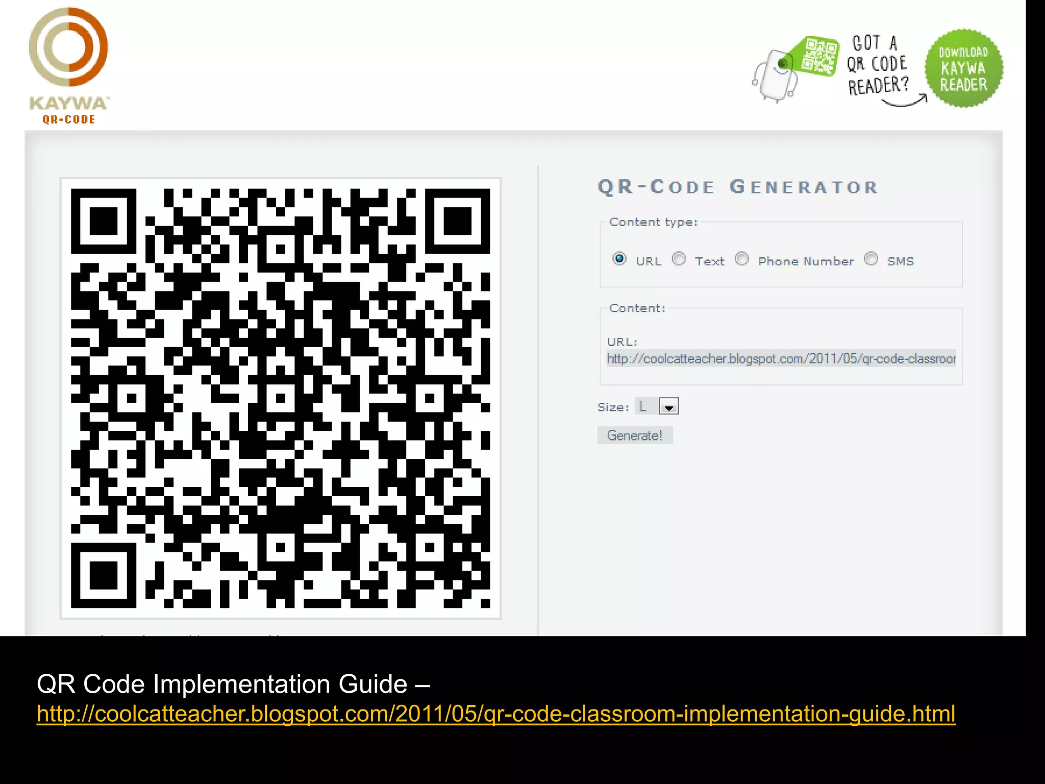 #8 Apps / QR Codes
QR Code Implementation Guide –
http://coolcatteacher.blogspot.com/2011/05/qr-code-classroom-implementation-guide.html
 