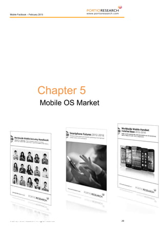 Mobile Factbook – February 2013

Chapter 5
Mobile OS Market

© 2013, Portio Research. All Rights Reserved

29

 