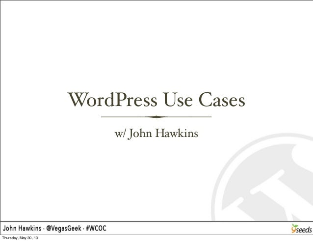 Wordpress use cases