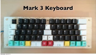 Mark 3 Keyboard
Wednesday, July 24, 13
 