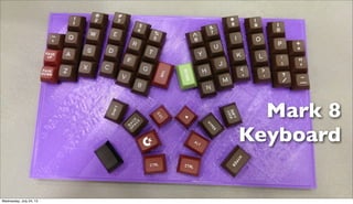 Mark 8
Keyboard
Wednesday, July 24, 13
 