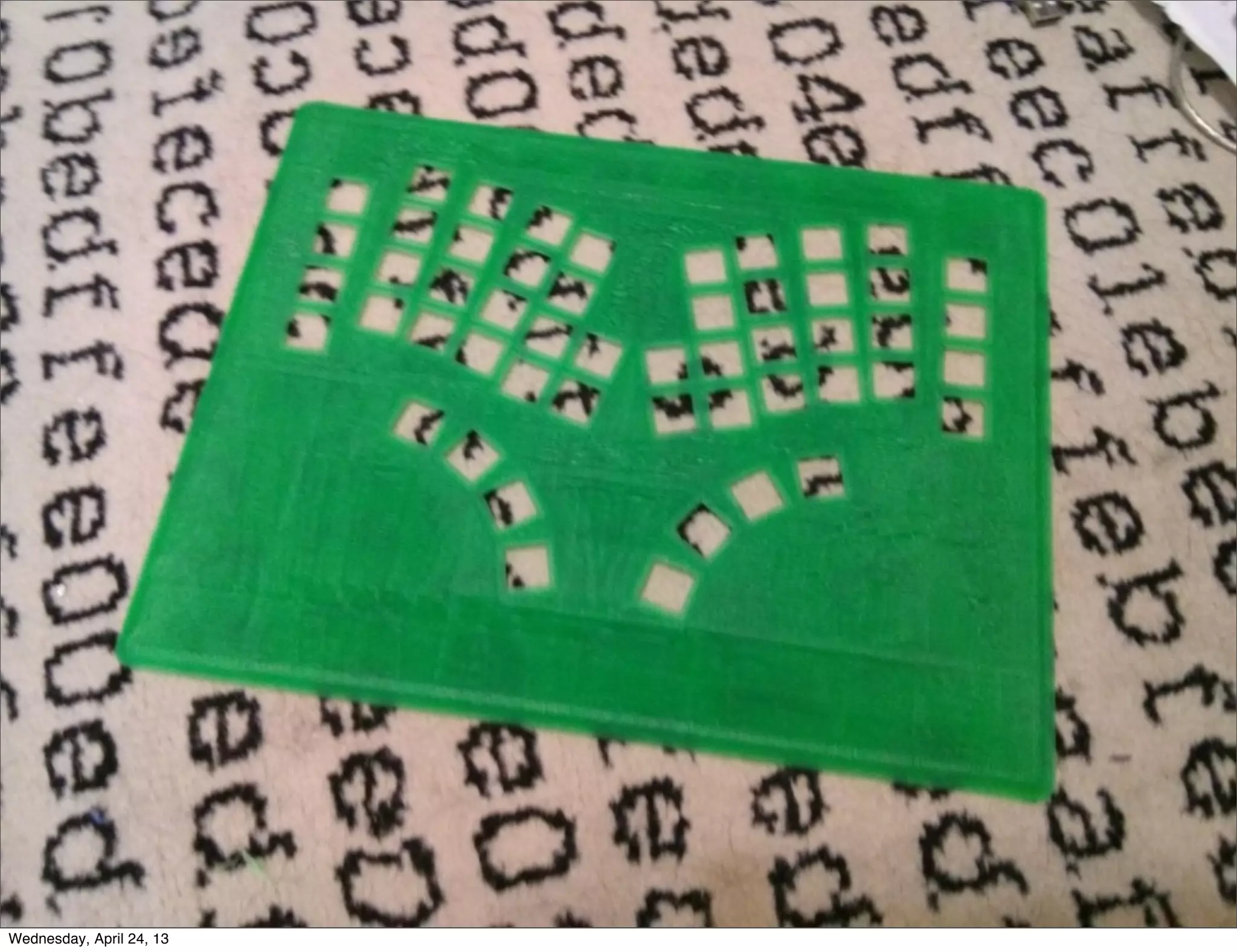 Wednesday, April 24, 13
 