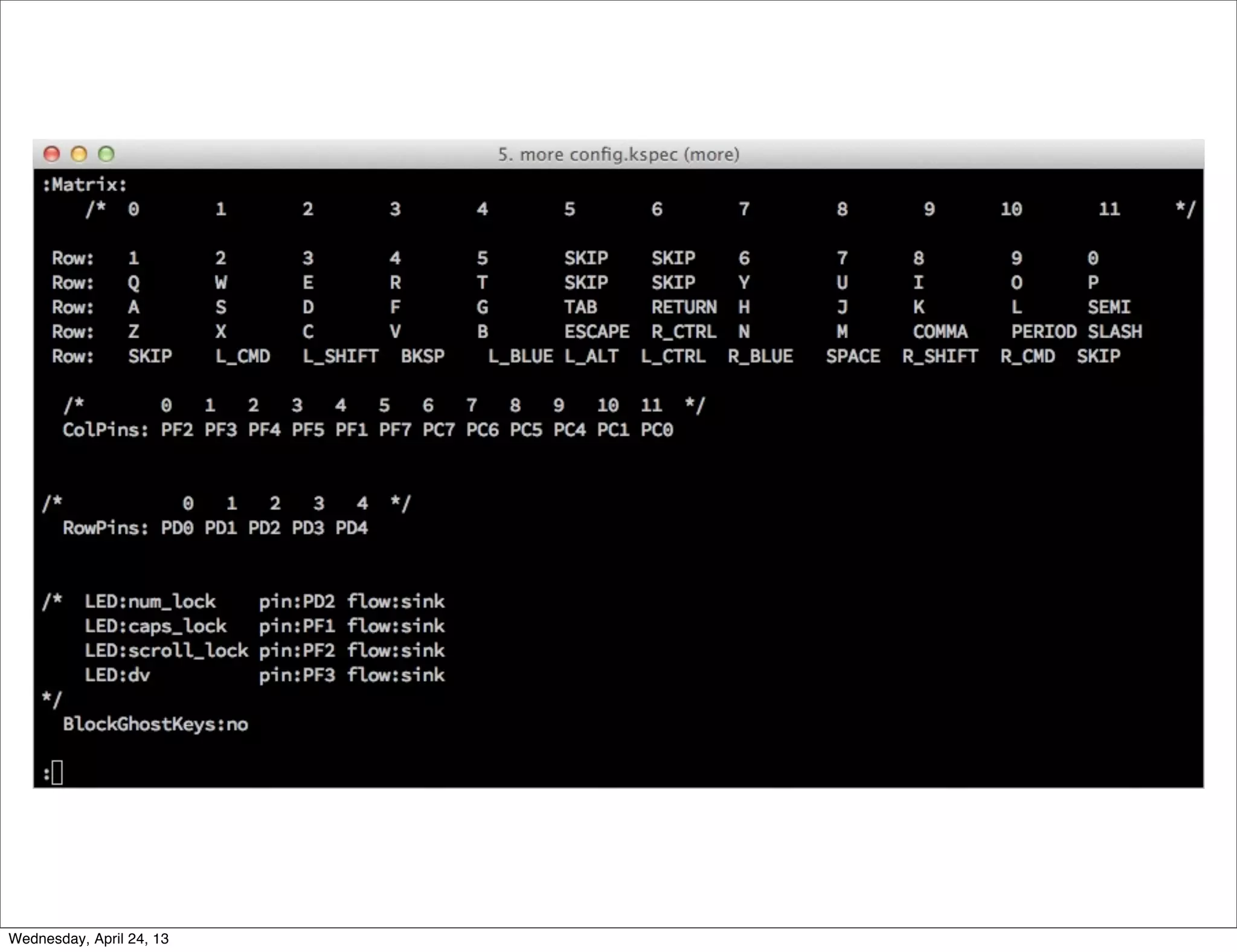 Wednesday, April 24, 13
 