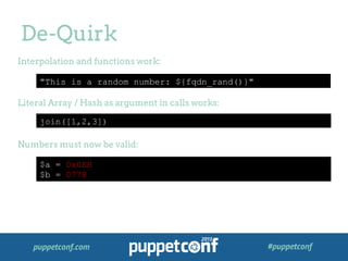 Loops and Unicorns - The Future of the Puppet Language - PuppetConf ...