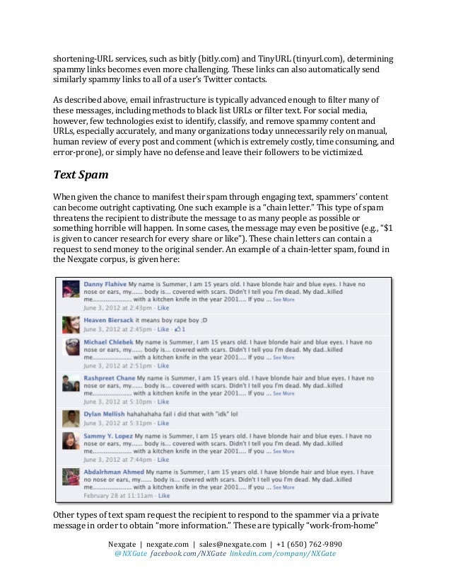 Spam research paper image