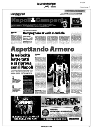 PRIME PAGINE   14
 