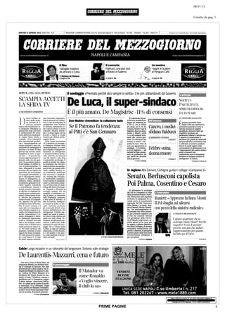 PRIME PAGINE   5
 