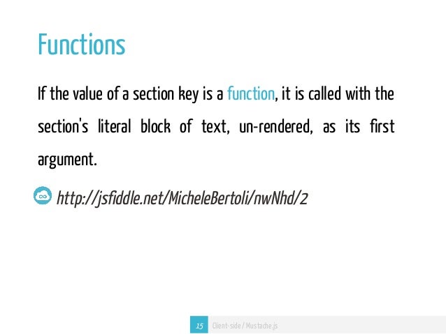 #6 Template Engine: Mustache js #6 Template Engine: Mustache js