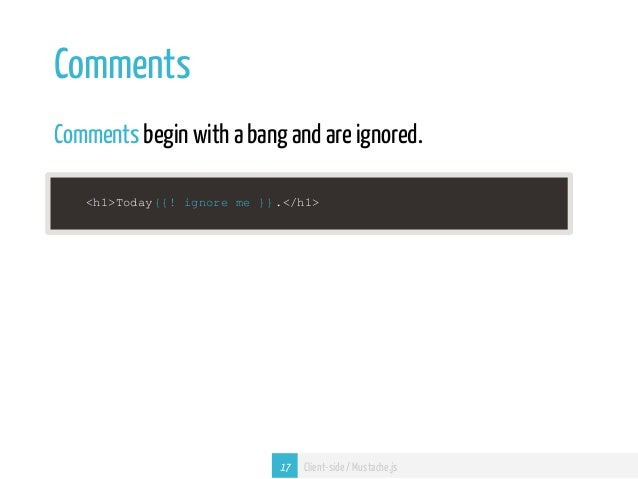 #6 Template Engine: Mustache js #6 Template Engine: Mustache js