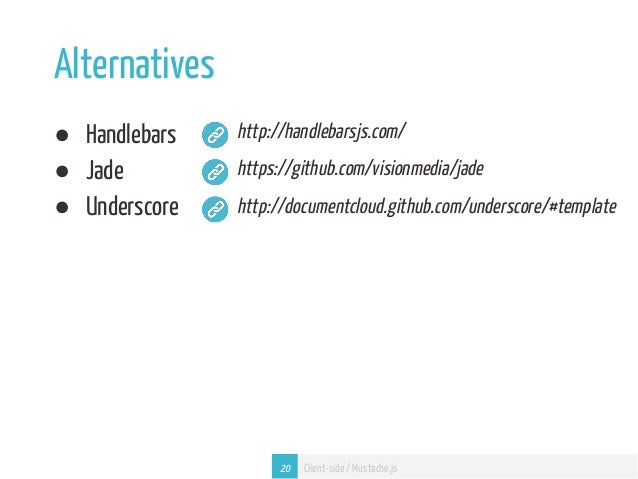 #6 Template Engine: Mustache js #6 Template Engine: Mustache js