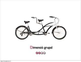 Dimensió grupal

divendres 10 de gener de 14

 