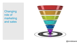 Changing
role of
marketing
and sales




            @tomdebaere
 