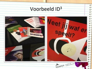 Voorbeeld	
  ID3	
  
 