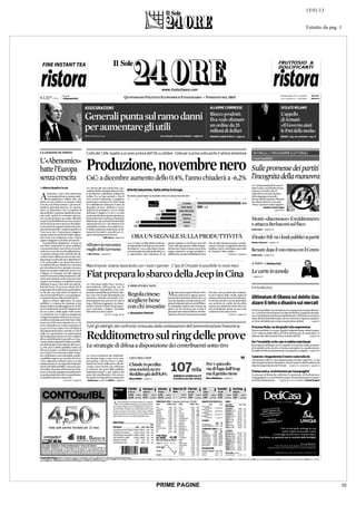 PRIME PAGINE   10
 