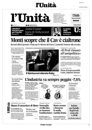 PRIME PAGINE   12
 