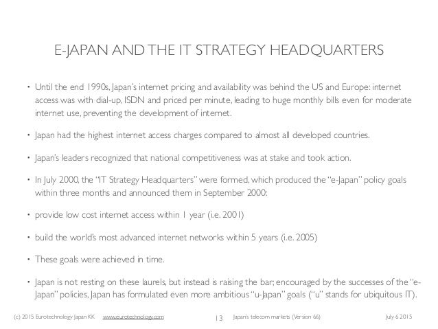 Japan S Telecommunication Markets
