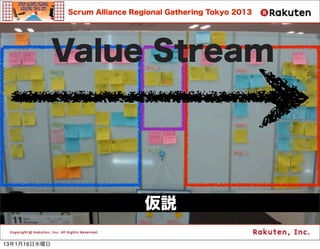 Scrum Alliance Regional Gathering Tokyo 2013




              Value Stream




                                h

13116ˮ
 