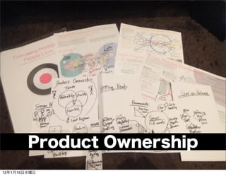 Product Ownership
13116ˮ
 