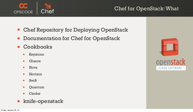 Boston/NYC Chef for OpenStack Hack Days