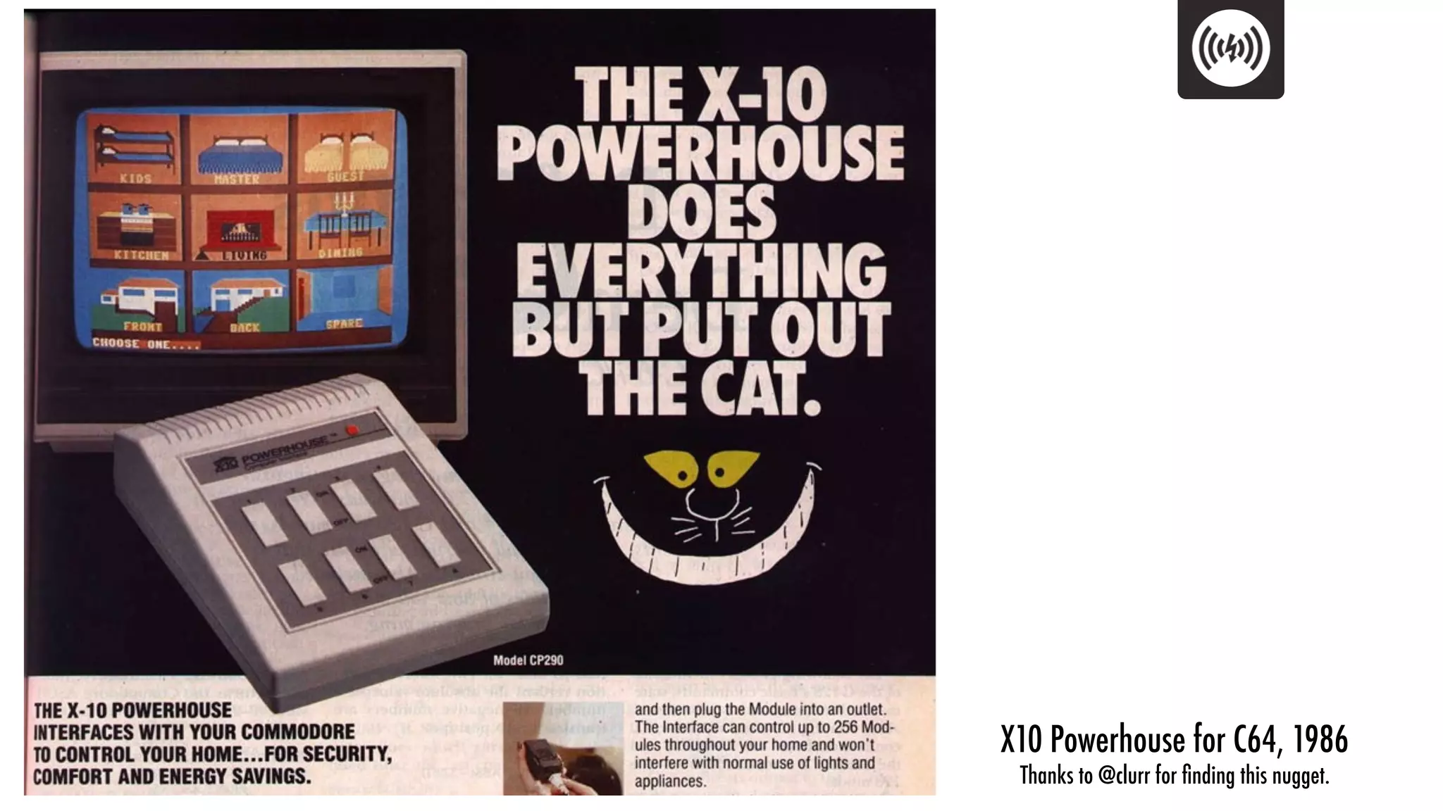 X10 Powerhouse for C64, 1986
 Thanks to @clurr for ﬁnding this nugget.
 