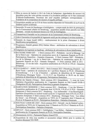 Ordre du jour conseil CUS