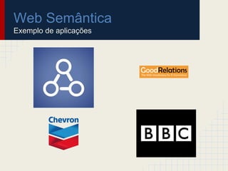 Web Semântica
Exemplo de aplicações
 