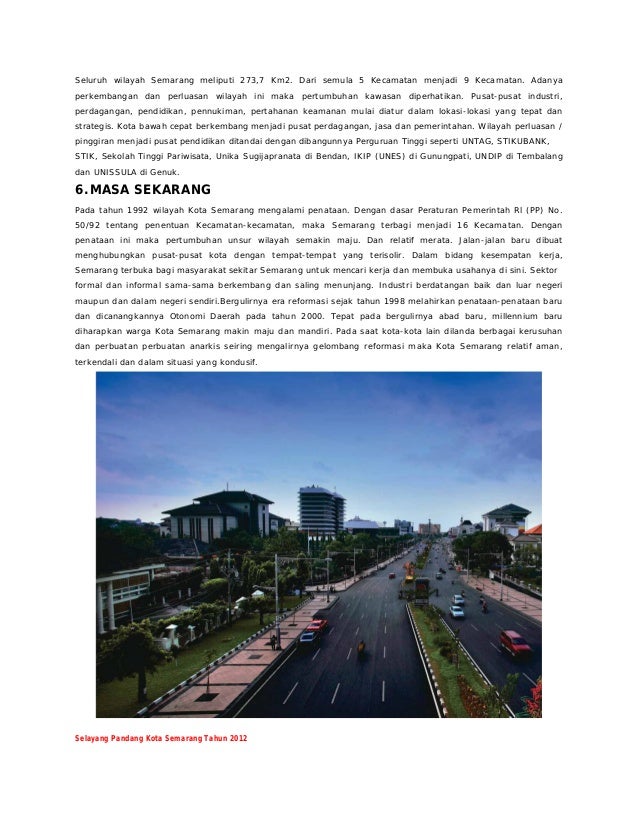 Selayang Pandang Kota Semarang