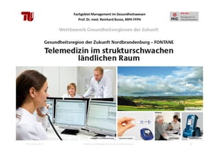 Fachgebiet Management im Gesundheitswesen
Prof. Dr. med. Reinhard Busse, MPH FFPH

28. Januar 2013

Einführung Management im Gesundheitswesen

30

 