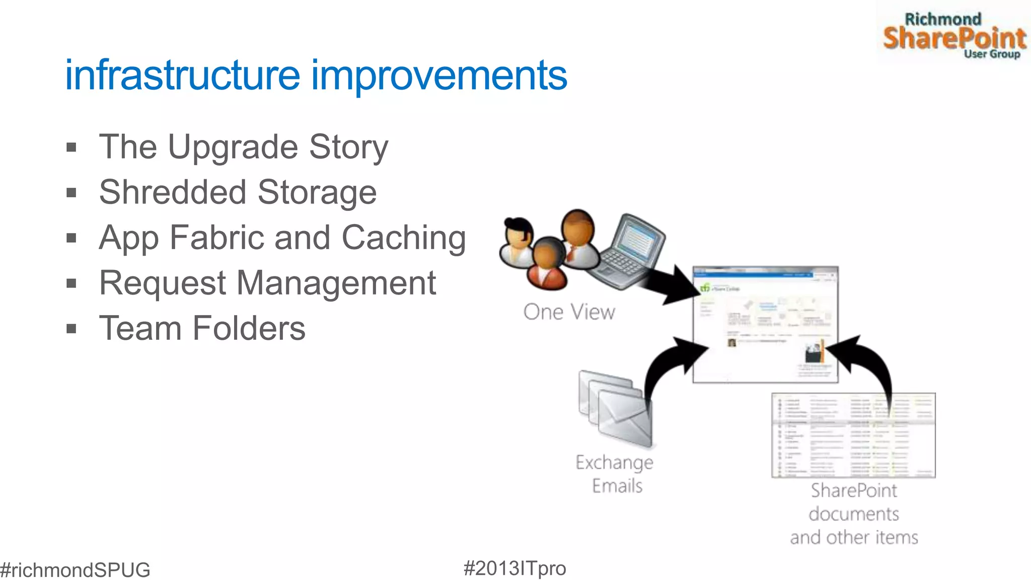 infrastructure improvements
 