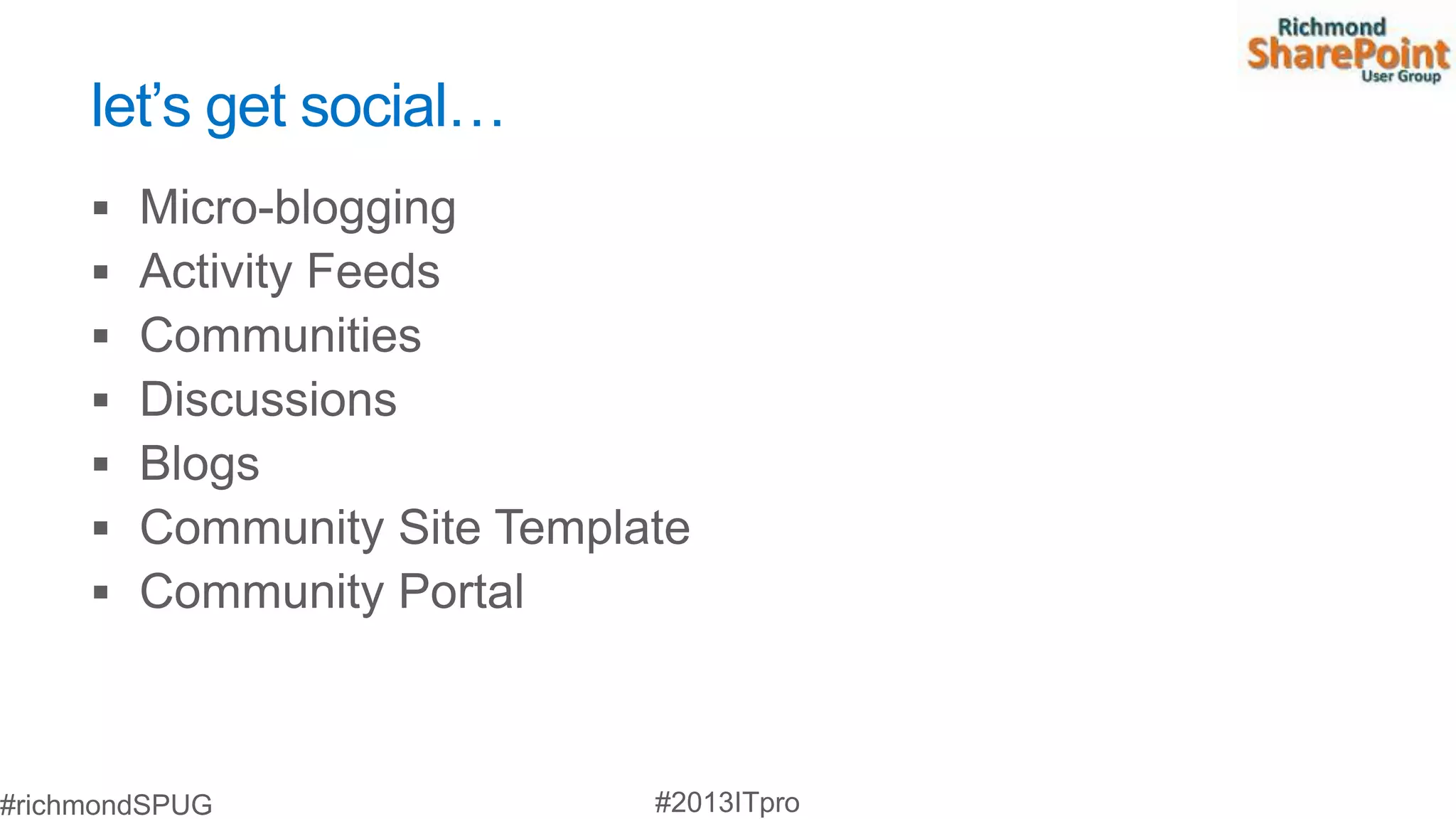 let’s get social…
 