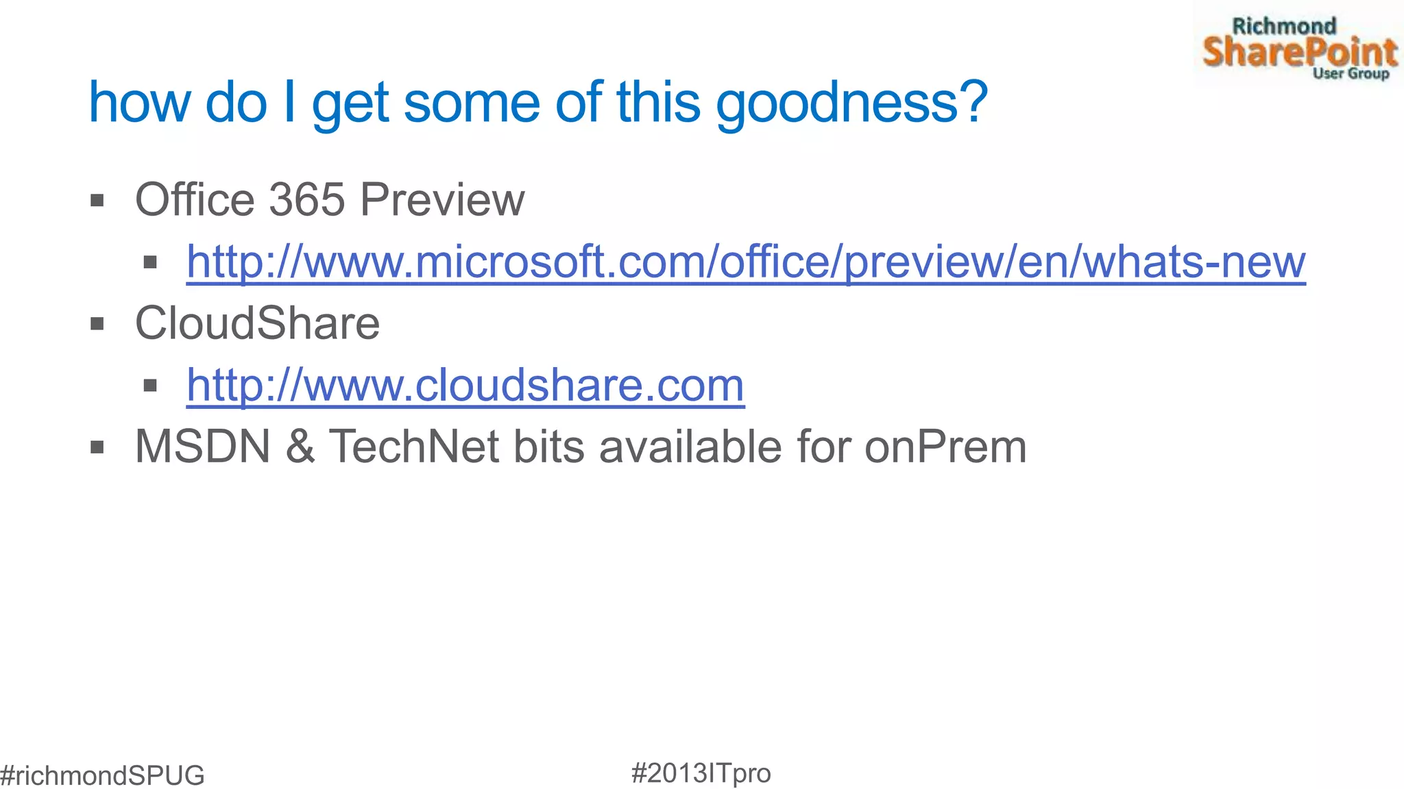 how do I get some of this goodness?

   http://www.microsoft.com/office/preview/en/whats-new

   http://www.cloudshare.com
 