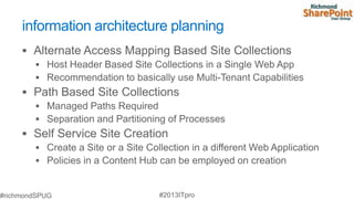 information architecture planning
 