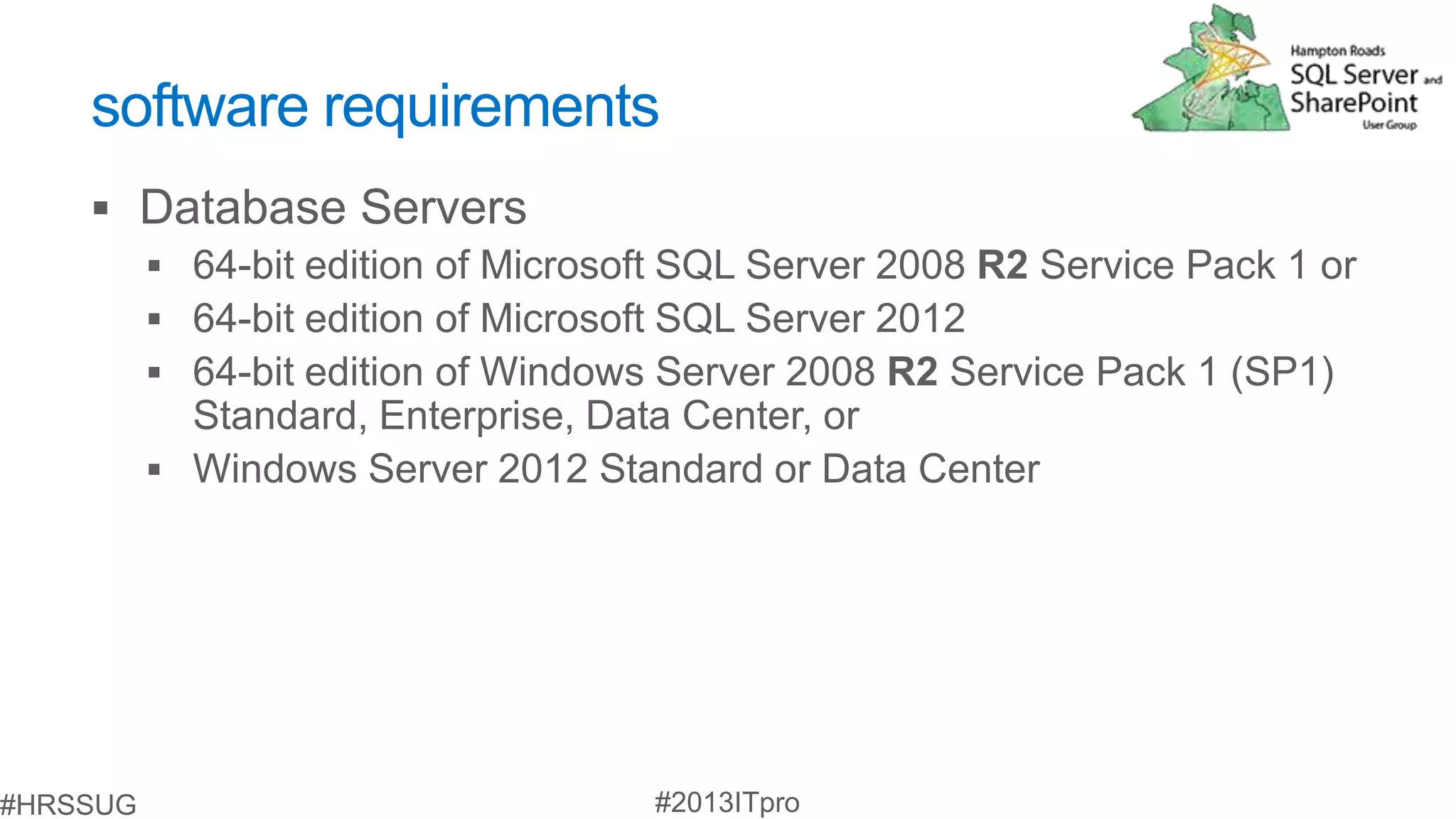 software requirements
 