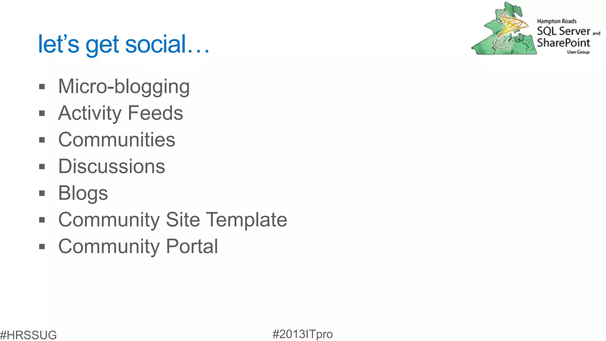 let’s get social…
 