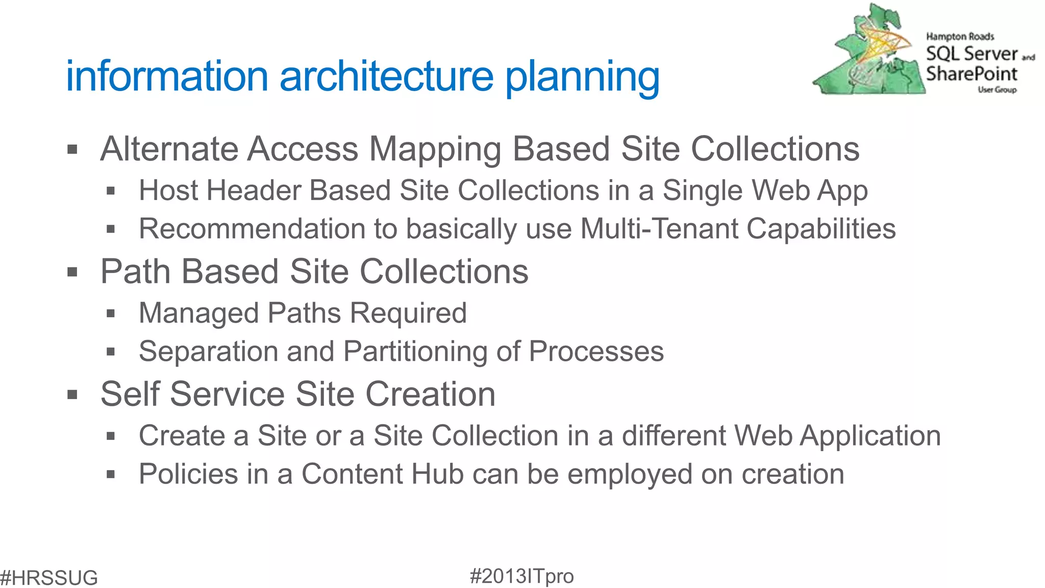 information architecture planning
 
