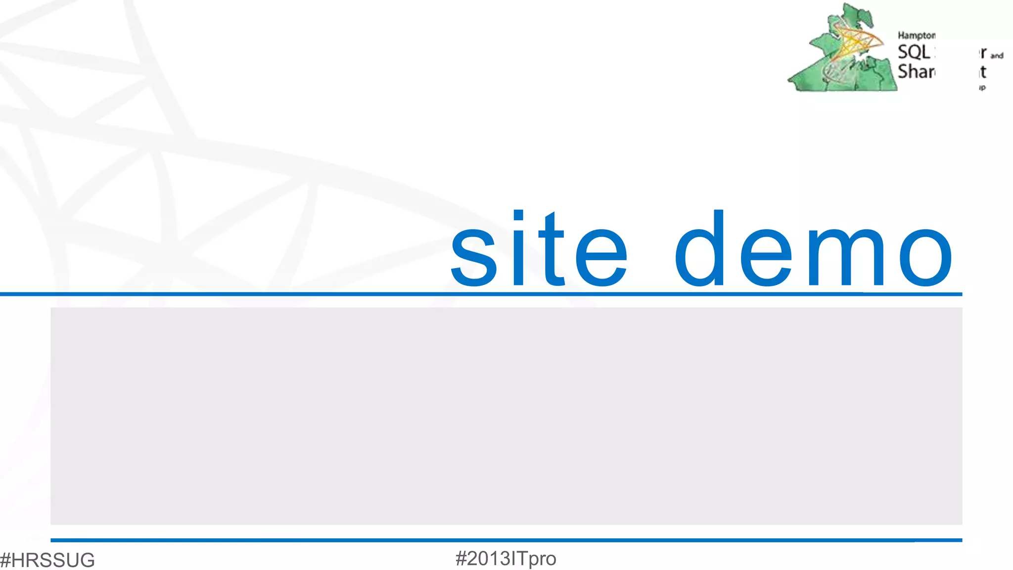 site demo
 