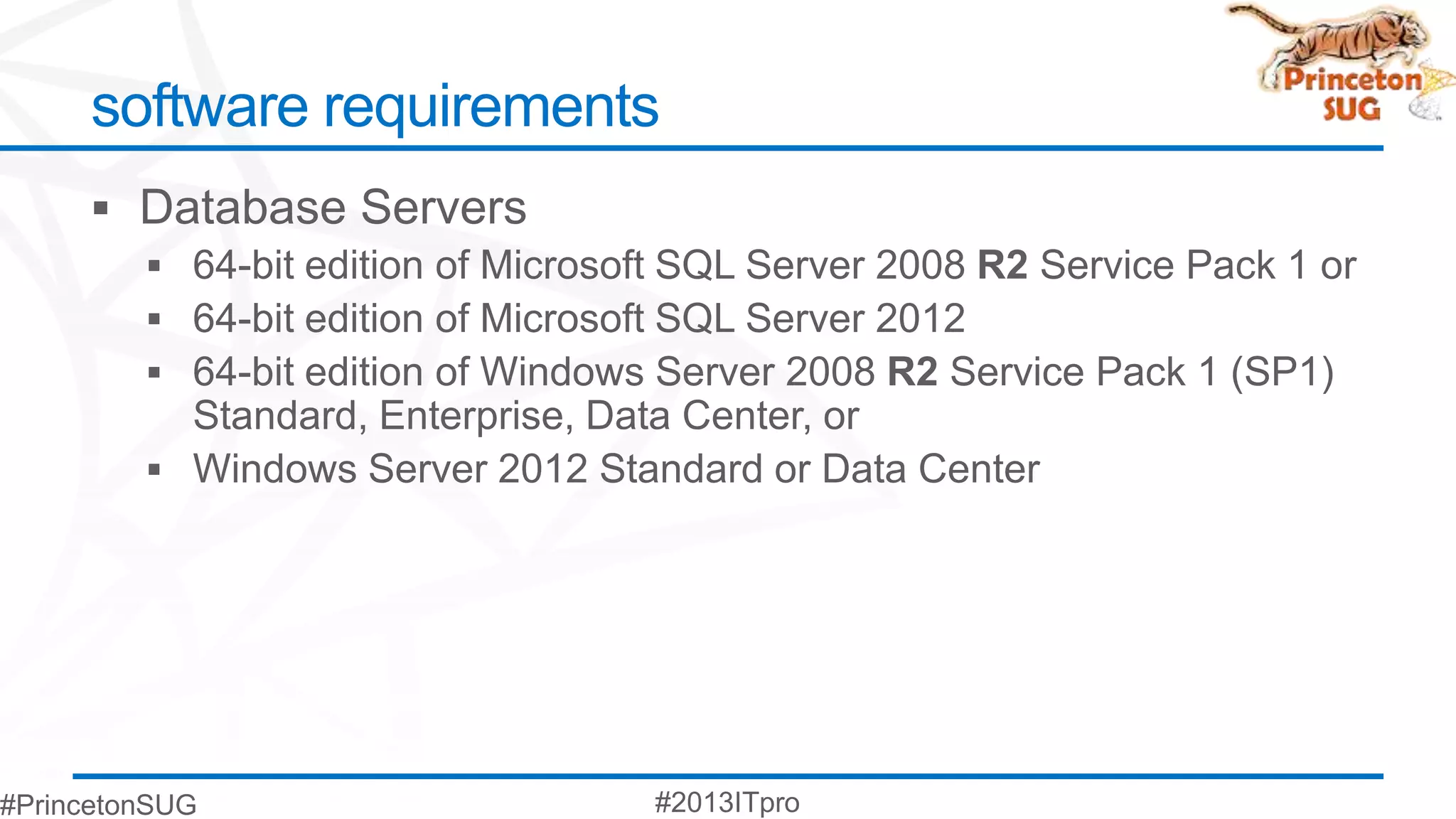 software requirements
 