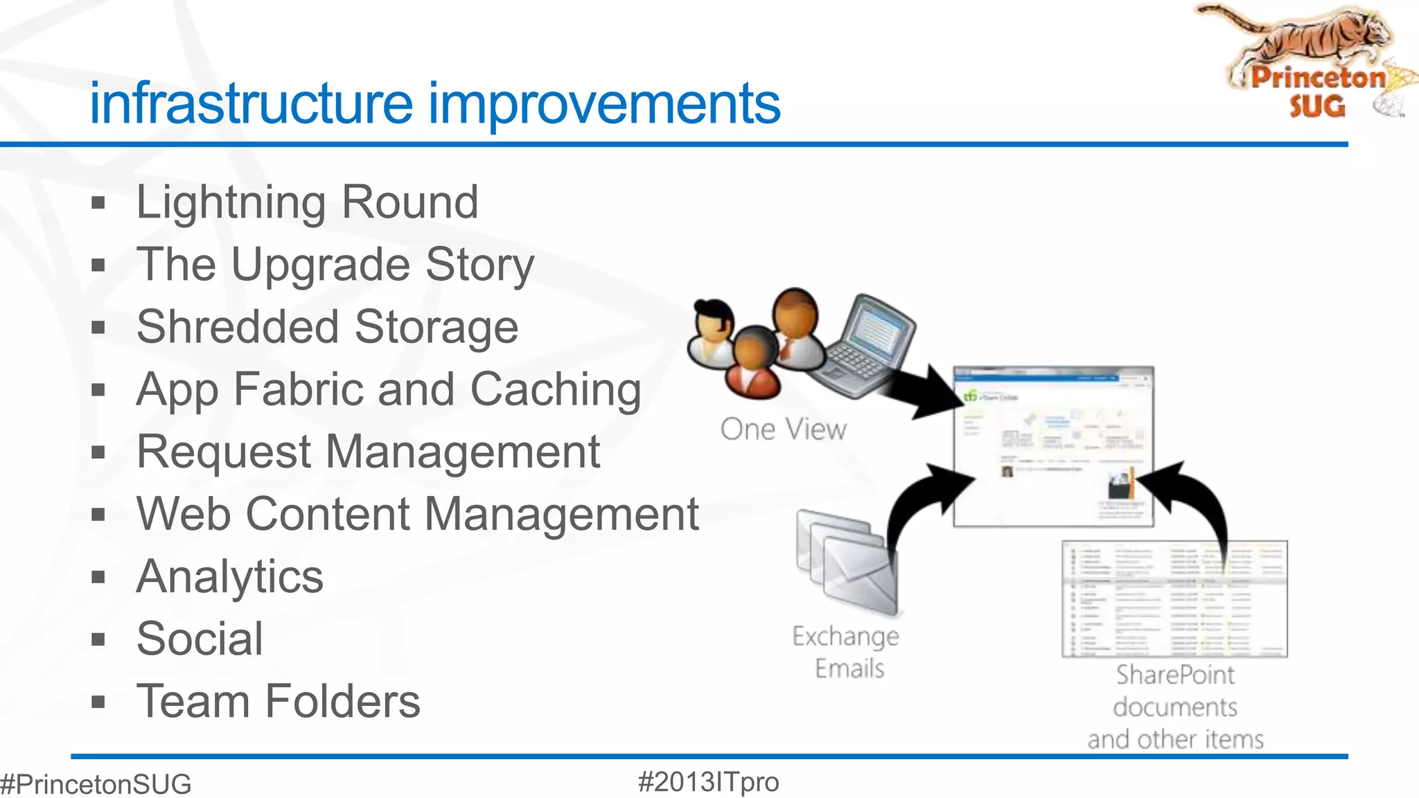 infrastructure improvements
 