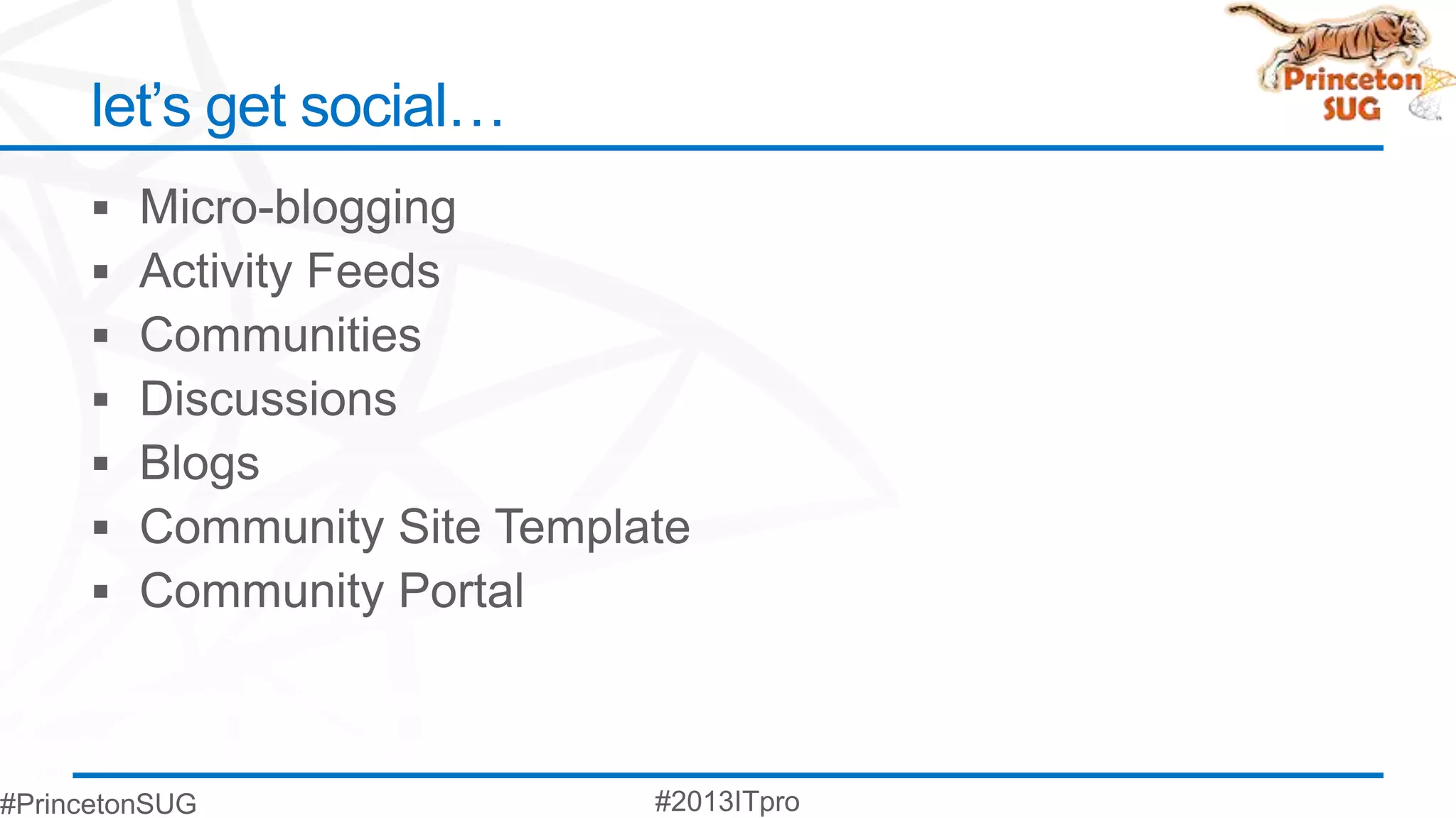 let’s get social…
 