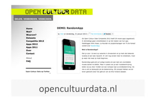 opencultuurdata.nl	
  
 